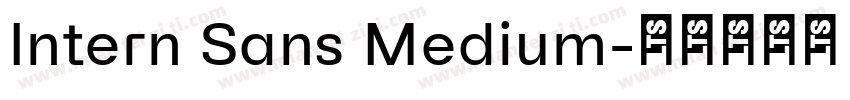 Intern Sans Medium字体转换